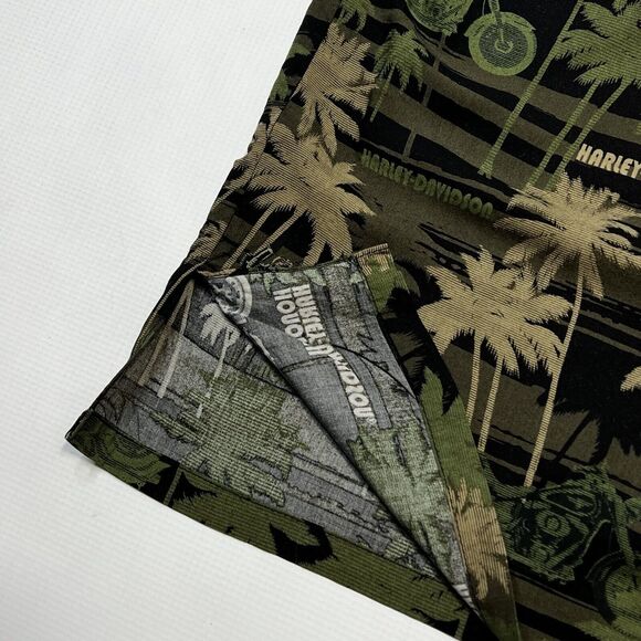 Vintage Harley Davidson Shirt Mens XL Hawaiian Aloha Motorcycle Tori Richard - Picture 10 of 11